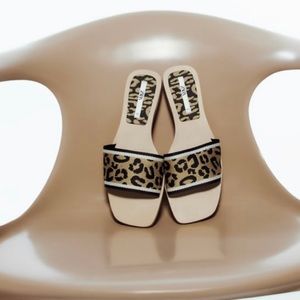 BNNW Zara Animal Print Flat Sandal